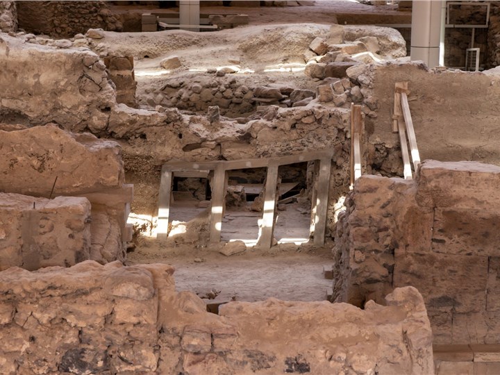 Photo site Excavations of Akrotiri, Santorini